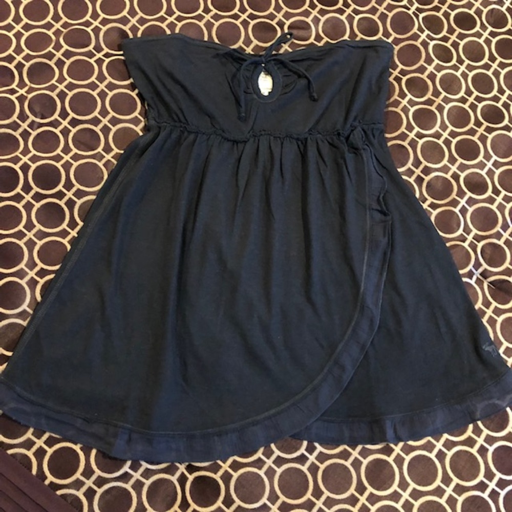 Abercrombie & Fitch Blue Navy Strapless Top